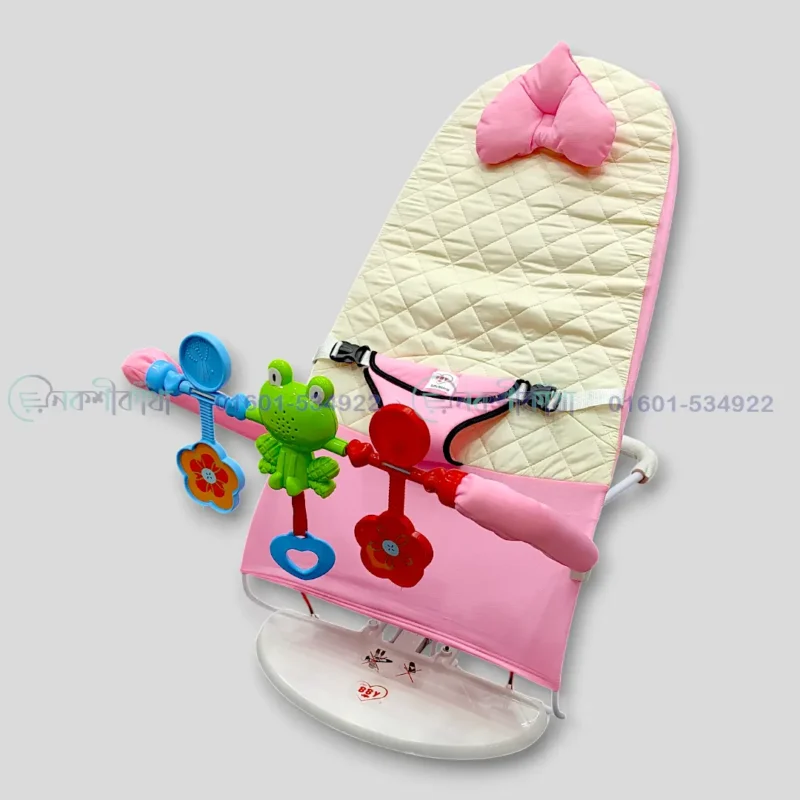 Baby bouncer with toy