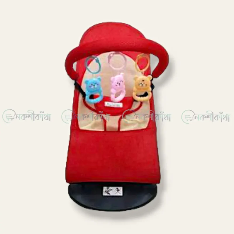 Baby bouncer with toy