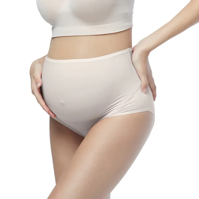 Maternity Underwear Over Bump, Seamless Maternity Support Panties, Plus Size, Multi Pack