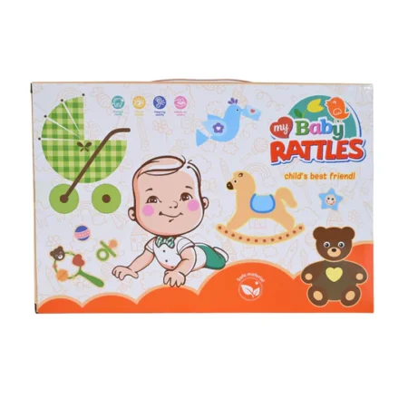 6 Pcs Baby Rattle Set – Safe & Colorful Toys for 0–4 Years - Image 2