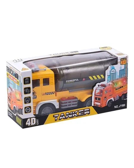 Generic Toy Tanker Benzene – Manual Plastic Toy for Kids | Imagination & Motor Skill Booster - Image 2