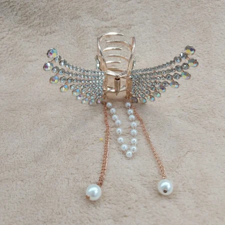 Angel Wings Tassel Hair Clip | Elegant Accessories For Girls - Image 2