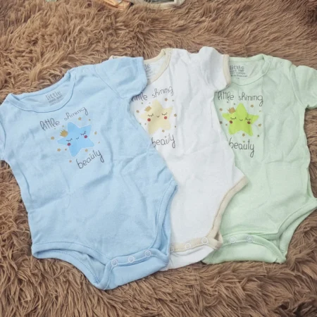 Little Home Baby Cotton Romper – 3 to 6 Months - Image 3